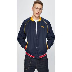 Tommy Jeans - Kurtka bomber. Niebieskie kurtki męskie Tommy Jeans, l, bez wzorów, z elastanu, bez kaptura. W wyprzedaży za 399.90 zł.
