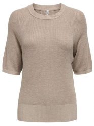ONLY Sweter w kolorze beżowym rozmiar: S. Brązowe swetry klasyczne damskie Only, s, z wiskozy, bez kołnierzyka. Za 87.81 zł.