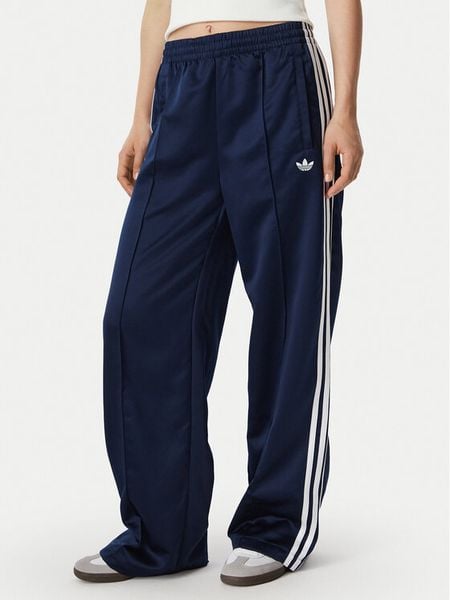 Adidas Spodnie dresowe Satin Sst Loose Trackpant KS7339 Granatowy Relaxed Fit. Niebieskie spodnie dresowe damskie Adidas, l, bez wzorów, z dresówki. Za 298.99 zł.