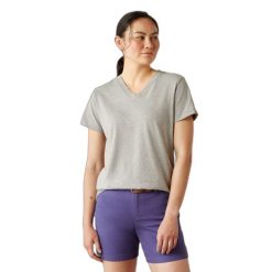 Koszulka damska Ariat Rebar Cotton Strong. Szare t-shirty damskie Ariat, bez wzorów, bez kołnierzyka. Za 180.50 zł.