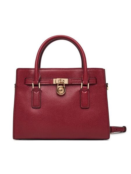 MICHAEL Michael Kors Torebka Hamilton 30T6GNXS1L Czerwony. Czerwone torebki klasyczne damskie MICHAEL Michael Kors, bez wzorów, ze skóry, bez dodatków. Za 1,239.00 zł.