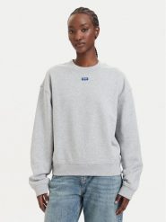 HUGO Bluza Dekessa 50534344 Szary Regular Fit. Szare bluzy bez kaptura damskie Hugo, xxl, z bawełny. Za 399.99 zł.