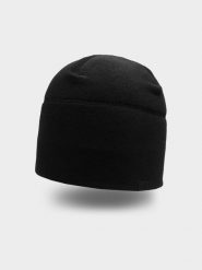 4F Czapka funkcyjna uniseks S/M. Czarne czapki męskie 4f, bez wzorów, sportowe. Za 59.99 zł.