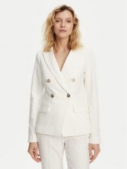 Morgan Marynarka 251-VPKY.F Biały Slim Fit. Białe marynarki i żakiety damskie Morgan, bez wzorów, z syntetyku. Za 289.99 zł.