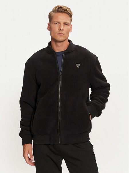 Guess Kurtka przejściowa Keid Z4BL04 KCEB0 Czarny Regular Fit. Czarne kurtki męskie Guess, m, z aplikacjami, z syntetyku, bez kaptura. Za 379.99 zł.