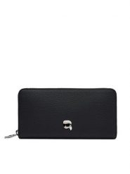 KARL LAGERFELD Portfel B4W32028 Czarny. Czarne portfele damskie Karl Lagerfeld, bez wzorów, ze skóry. Za 549.99 zł.