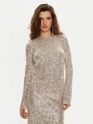 Bruuns Bazaar Bluzka Ellias BBW4194 Złoty Slim Fit. Żółte bluzki damskie Bruuns Bazaar, xs, bez wzorów, z syntetyku, bez ramiączek. Za 229.99 zł.