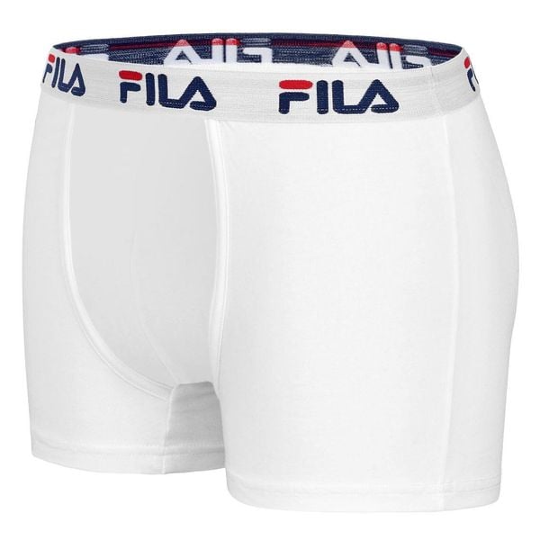 Bokserki męskie Fila 1 szt. białe S. Białe bokserki męskie Fila, bez wzorów, z bawełny. Za 129.99 zł.