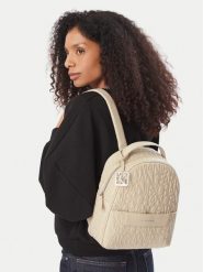 Armani Exchange Plecak XW002234 AF15774 U6208 Beżowy. Brązowe plecaki damskie Armani Exchange, bez wzorów, ze skóry. Za 729.99 zł.
