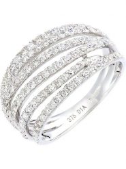 Revoni Złoty pierścionek z diamentami rozmiar: 55. Szare pierścionki damskie Revoni, z diamentem, złote. Za 3,162.30 zł.