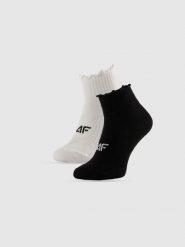 4F Skarpetki krótkie (2-pack) damskie - multikolor 39-42. Skarpetki damskie 4f, bez wzorów, prążkowane. Za 49.99 zł.