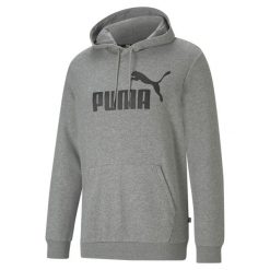 Bluza treningowa męska Puma Ess Big Logo Hoodie. Czarne bluzy z kapturem męskie Puma, l, prążkowane. Za 179.99 zł.