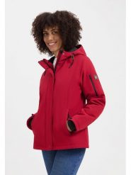 TRAVELIN' Kurtka przejściowa "Mette" w kolorze czerwonym rozmiar: XXL. Czerwone kurtki damskie Travelin', s, bez wzorów, bez kaptura. Za 369.99 zł.
