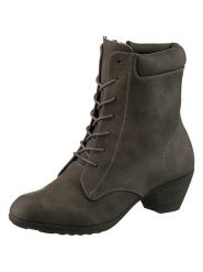 Heine Botki w kolorze szarobrązowym rozmiar: 38. Brązowe botki damskie Heine, eleganckie, bez obcasa, bez zapięcia. Za 79.40 zł.