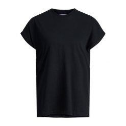 Koszulka damska JJXX astrid boxy. Czarne t-shirty damskie JJXX, xl, bez wzorów, z bawełny, bez kołnierzyka. Za 64.20 zł.