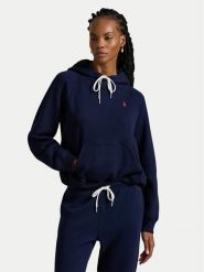 Polo Ralph Lauren Bluza 211971698002 Granatowy Regular Fit. Niebieskie bluzy bez kaptura damskie Polo Ralph Lauren, l. Za 859.99 zł.