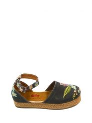 Calceo Espadryle w kolorze czarnym ze wzorem rozmiar: 39. Czarne espadryle damskie Calceo, bez wzorów, bez obcasa. Za 232.78 zł.