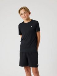Bjorn_borg ACE LIGHT T-SHIRT z recyklingowanego poliestru – BLACK BEAUTY. Czarne t-shirty damskie Björn Borg, bez wzorów, bez kołnierzyka. Za 196.00 zł.