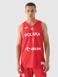 4F Koszulka reprezentacyjna męska 4F x PZKOSZ 2024 - SOCHAN - czerwona 3XL. Czerwone t-shirty sportowe męskie 4f, m, z dzianiny, bez ramiączek, na fitness i siłownię. Za 219.99 zł.