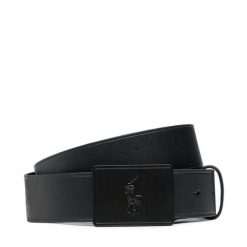 Pasek Polo Ralph Lauren. Czarne paski męskie Polo Ralph Lauren, bez wzorów. Za 389.99 zł.