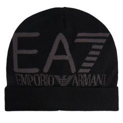 Czapka EA7 Emporio Armani. Czarne czapki zimowe damskie EA7 Emporio Armani. Za 149.99 zł.