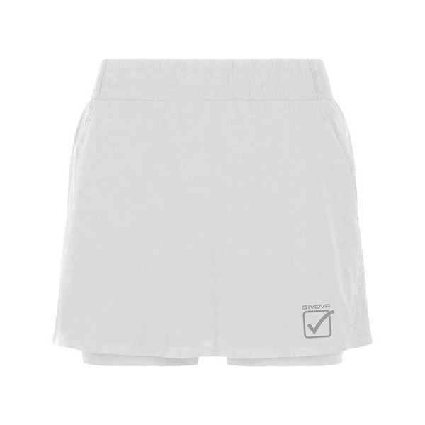 Damskie spódnico-spodenki Givova. Białe spódniczki damskie Givova, bez wzorów, klasyczne, sportowe. Za 263.99 zł.