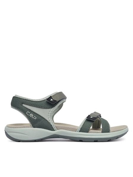 CMP Sandały Adib 39Q9536 Zielony. Zielone sandały damskie CMP, bez wzorów, z materiału, bez obcasa, na płaskiej podeszwie. Za 209.99 zł.