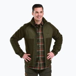 Kurtka męska Pinewood Pile Fleece. Czarne kurtki męskie Pinewood, l, bez wzorów, bez kaptura. Za 419.99 zł.