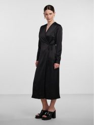 YAS Sukienka codzienna Pella 26030740 Czarny Regular Fit. Czarne sukienki damskie YAS, na co dzień, s, bez wzorów, z syntetyku, bez kołnierzyka, bez ramiączek, proste. Za 169.99 zł.