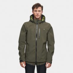 Kurtka softshell męska trekkingowa Alpinus Roignais. Zielone kurtki męskie Alpinus, m, bez wzorów, z softshellu, bez kaptura. Za 399.00 zł.