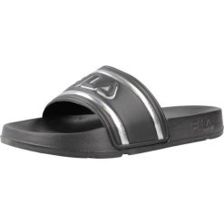 Klapki damskie Fila Morro Bay Logo. Czarne klapki damskie Fila, bez wzorów, z materiału, bez obcasa. Za 79.00 zł.