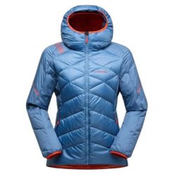 Damska kurtka z kapturem La Sportiva Bivouac. Niebieskie kurtki damskie La Sportiva, s, bez wzorów, z materiału, z kapturem. Za 1,080.50 zł.