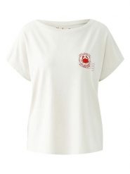 Miss Lagotte Koszulka w kolorze białym rozmiar: 44. Białe bluzki damskie Miss Lagotte, bez wzorów, bez kołnierzyka, bez ramiączek. Za 69.99 zł.