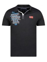 Geographical Norway Koszulka polo "Kancre" w kolorze czarnym rozmiar: S. Czarne koszulki polo męskie Geographical Norway, s, bez wzorów, z bawełny, bez ramiączek. Za 70.24 zł.