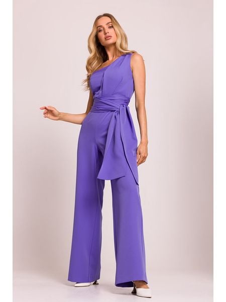 Made of emotion Kombinezon w kolorze fioletowym rozmiar: XXL. Różowe kombinezony damskie Made Of Emotion, xxl, bez wzorów, bez kołnierzyka, bez ramiączek. Za 284.95 zł.