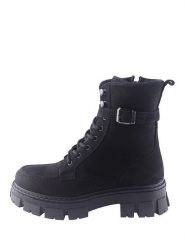 D.Moro Skórzane trzewiki w kolorze czarnym rozmiar: 36. Czarne botki damskie D.Moro, z materiału, bez obcasa, bez zapięcia. Za 305.45 zł.