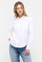 Damska Koszula Mustang Style Killeen General White 1015963 2045. Białe koszule damskie Mustang, xl, bez wzorów, bez kołnierzyka, bez ramiączek. Za 149.99 zł.