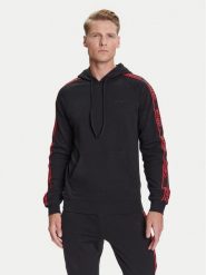 HUGO Bluza Liam 50540921 Czarny Regular Fit. Czarne bluzy bez kaptura męskie Hugo, m, z bawełny. Za 419.99 zł.