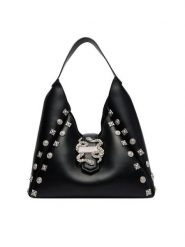 Just Cavalli Torebka 80RA4BA6 Czarny. Czarne torebki klasyczne damskie Just Cavalli, bez wzorów, ze skóry, bez dodatków. Za 869.99 zł.