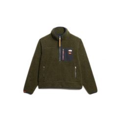 Kurtka polarowa 1/2 zip retro vintage damska Superdry. Zielone kurtki damskie Superdry., bez wzorów, z polaru, bez kaptura. W wyprzedaży za 366.25 zł.