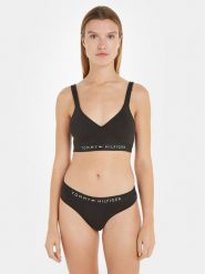 Tommy Hilfiger Stringi UW0UW04146 Czarny. Czarne stringi damskie Tommy Hilfiger, m, bez wzorów, z bawełny. Za 59.99 zł.