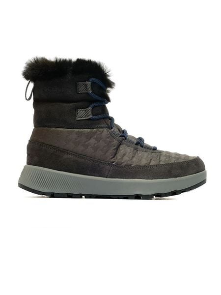 Columbia Botki zimowe "Slopeside Peak Luxe" w kolorze antracytowym rozmiar: 38. Czarne botki damskie Columbia, na zimę, z materiału, bez obcasa, bez zapięcia. Za 170.87 zł.