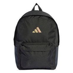 Plecak adidas Essentials 3 Bar Logo czarny JY1002. Czarne plecaki damskie Adidas, bez wzorów, z materiału, klasyczne. Za 98.99 zł.