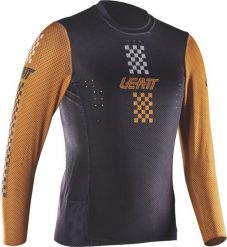 Koszulka rowerowa dziecięca LEATT Jersey MTB Gravity 4.0 Junior. Brązowe bluzki sportowe damskie LEATT, m, z jersey, bez kołnierzyka, bez ramiączek. Za 239.20 zł.