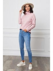 L'armoire de Suzette Golf w kolorze jasnoróżowym rozmiar: 38/40. Różowe golfy damskie L'armoire de Suzette, l, bez wzorów, z kaszmiru, bez ramiączek. Za 156.61 zł.