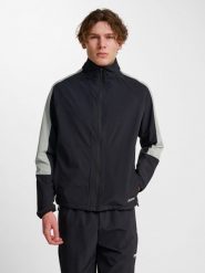 Kurtka z dresu Hummel Pulse. Czarne kurtki męskie HUMMEL, m, bez wzorów, z dresówki, sportowe, bez kaptura. Za 287.55 zł.