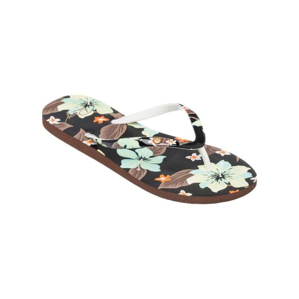 Sandały dla Kobiety PORTOFINO III Multicolore. Zielone sandały damskie Roxy, bez wzorów, z gumy, bez obcasa. Za 129.99 zł.