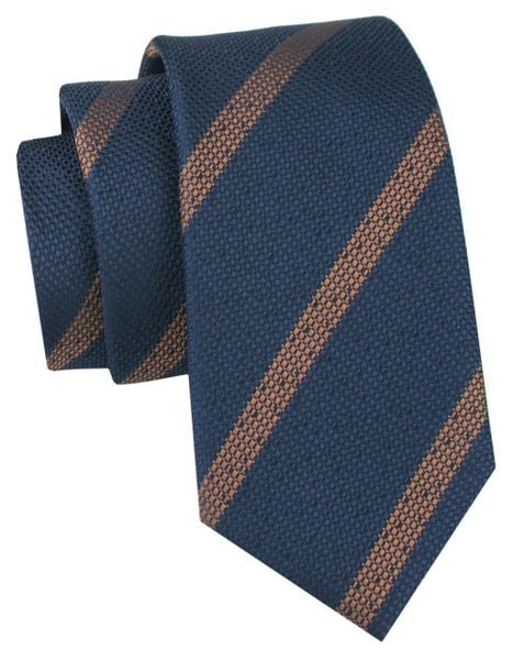 Klubowy, Klasyczny, Męski Krawat - ALTIES - Granatowy. Niebieskie krawaty i muchy męskie Alties, bez wzorów, z tkaniny, eleganckie. Za 49.00 zł.