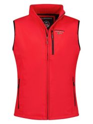 Geographical Norway Kamizelka softshellowa "Vakito" w kolorze czerwonym rozmiar: S. Czerwone kamizelki męskie Geographical Norway, s. Za 83.42 zł.