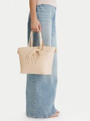 Nine West Torebka EO-Lira-LX20086b Écru. Białe torebki klasyczne damskie Nine West, bez wzorów, z materiału, bez dodatków. Za 254.99 zł.